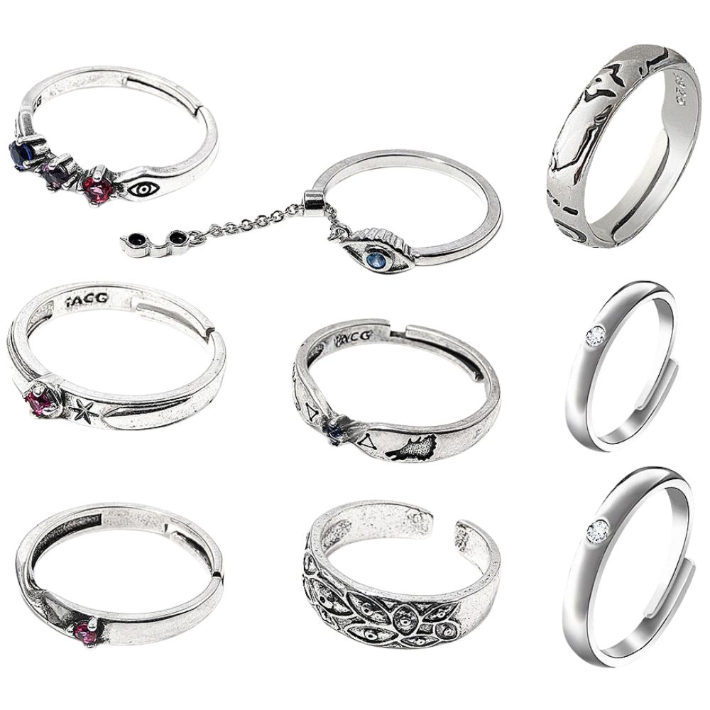 Women Accessories Gift Set - Anime JJK Rings Yuta Okkotsu Cosplay