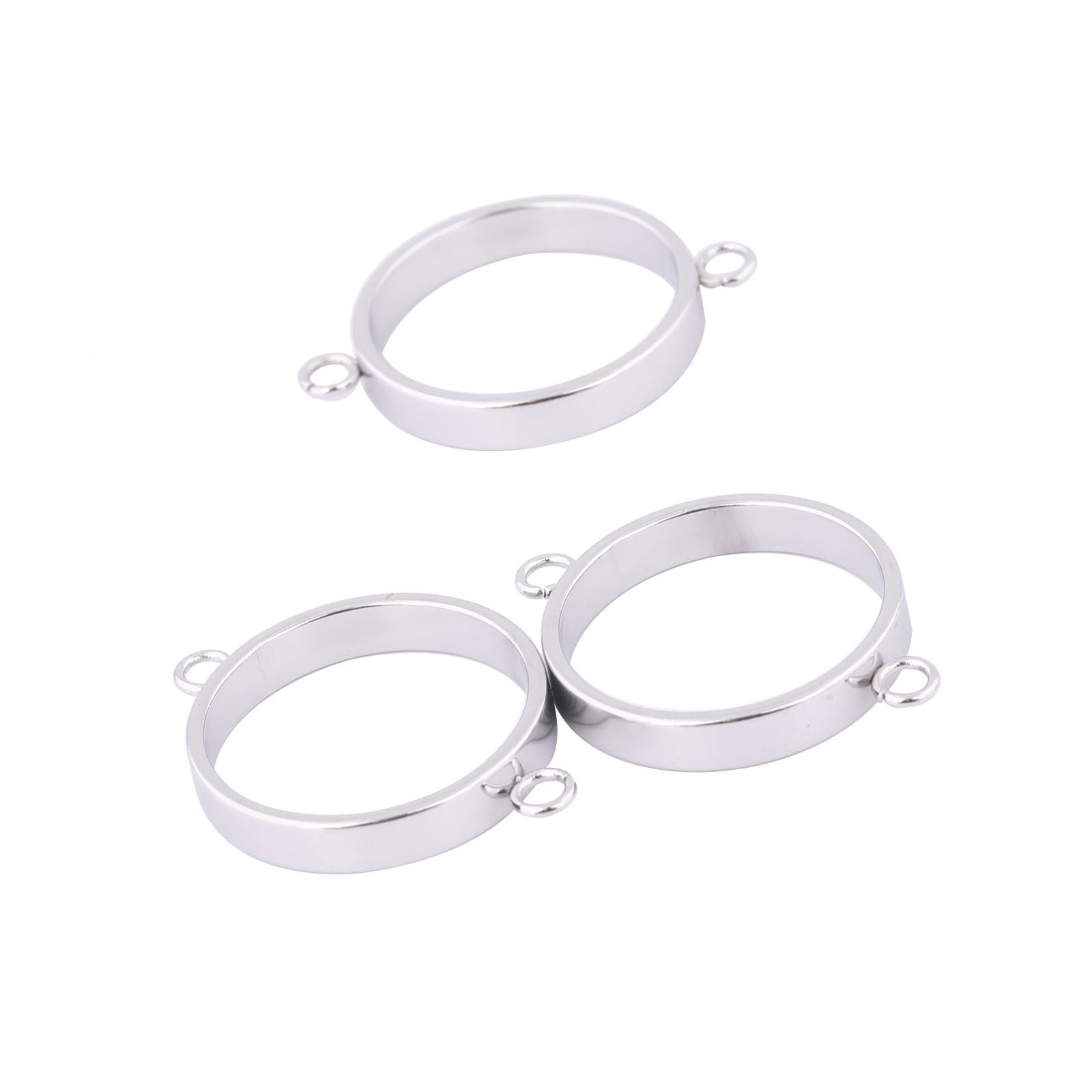 Resin Bangle Bracelet - 10pcs Stainless Steel 14mm Open Bezel