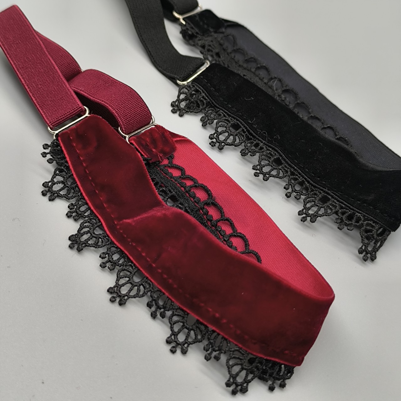 Women'S Accessories Accessorize - Vintage Wide Velvet Lace Elastic Adjustable