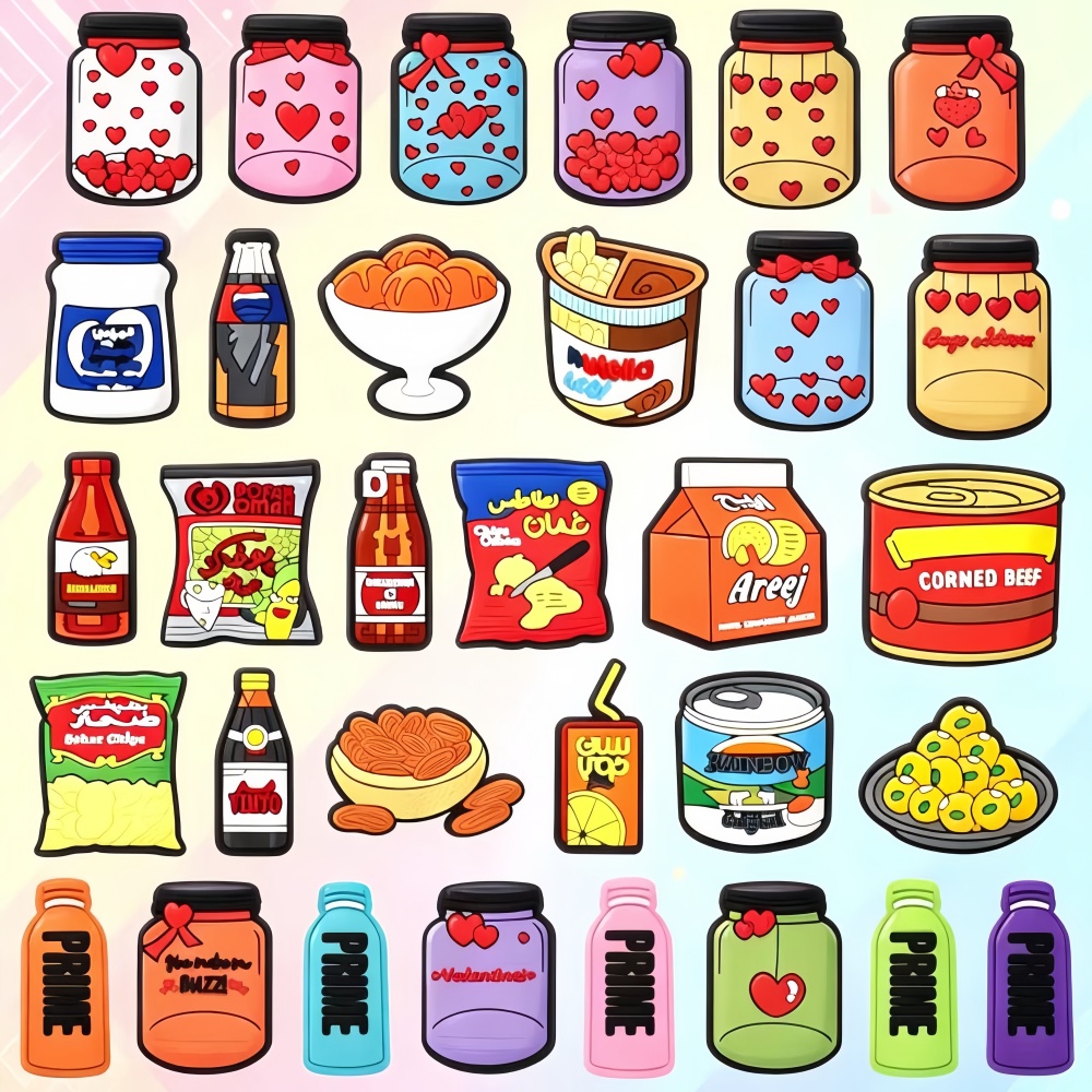 Women'S Accessories Crocs - 32PCS Food Shoe Charms for Crocs
