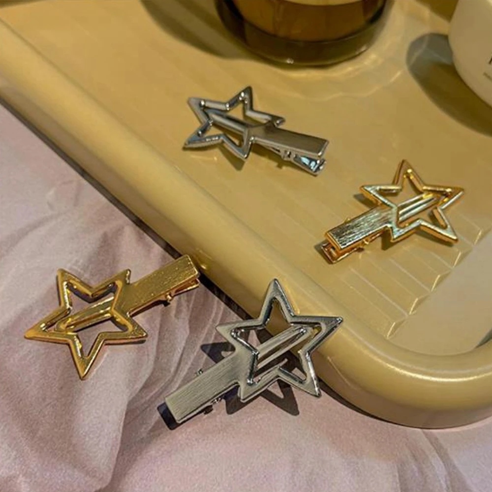 Women'S Accessories Gift Ideas - Y2K Pentagram Hair Clips for Women