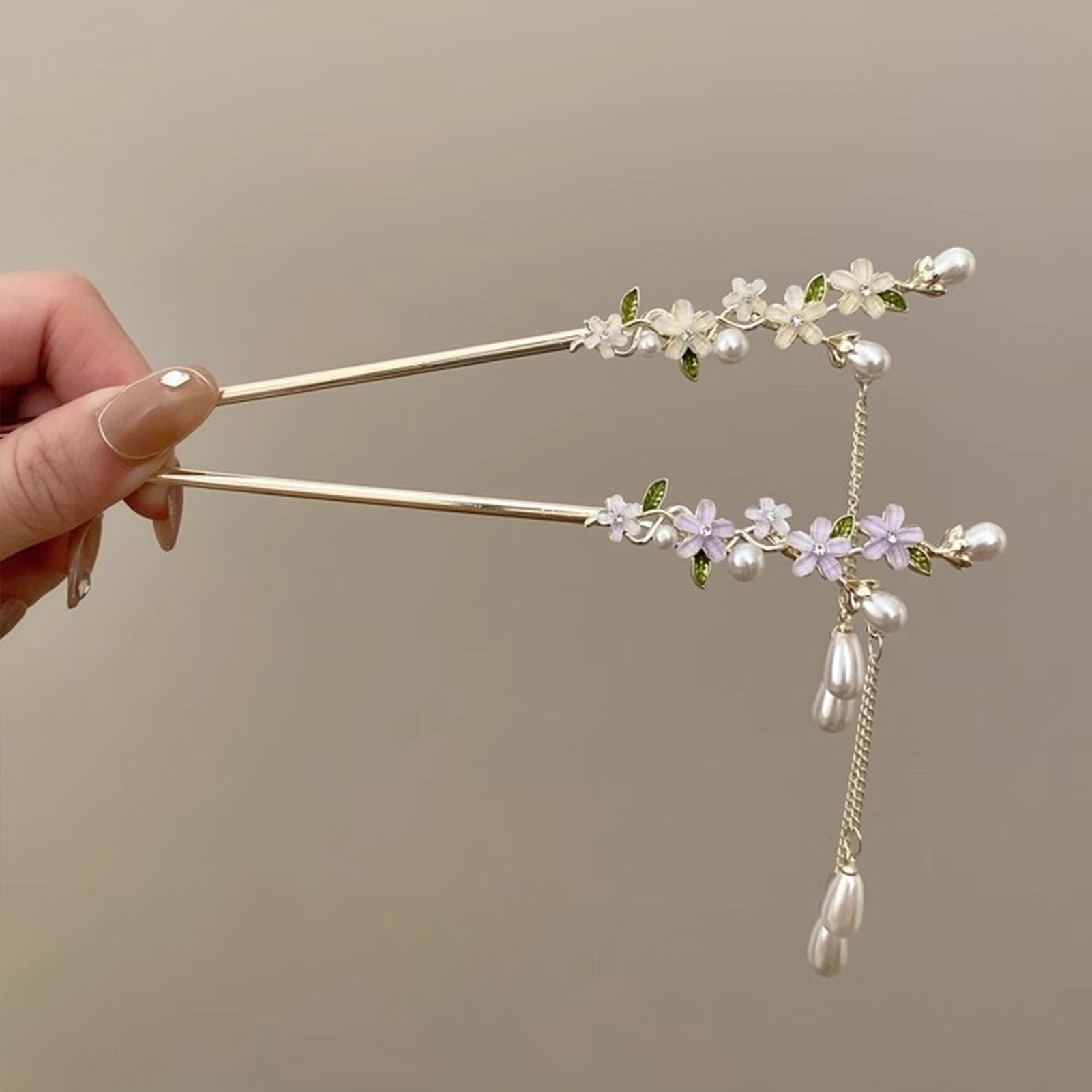 Pearl Hair Pin - Secure Hold Hair Stick Graceful for