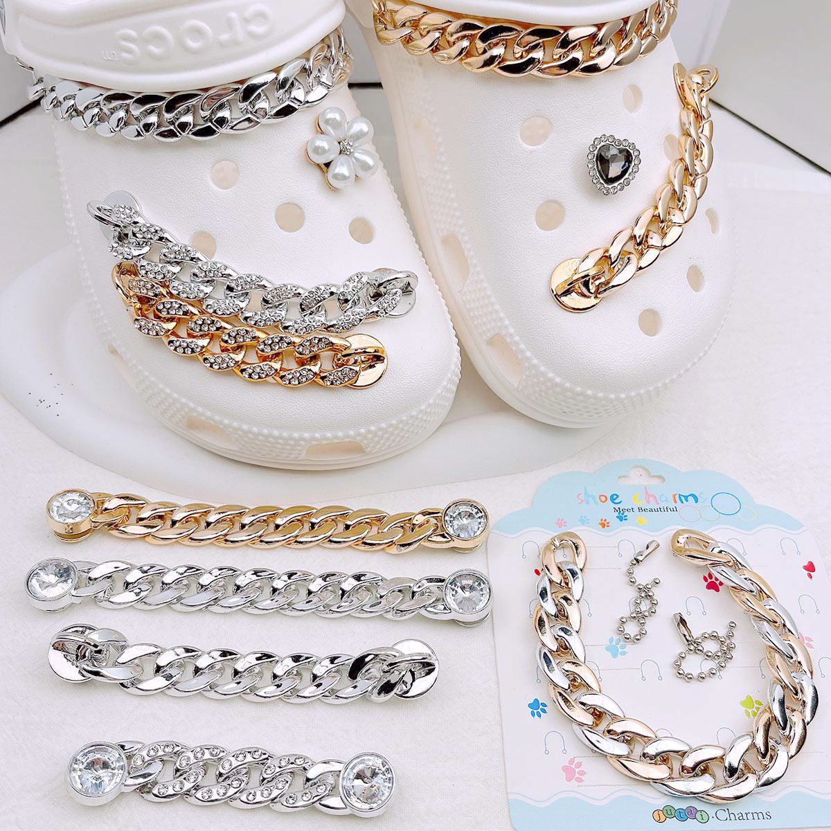 Women'S Accessories Crocs - Hot versatile hollow shoe decoration chain