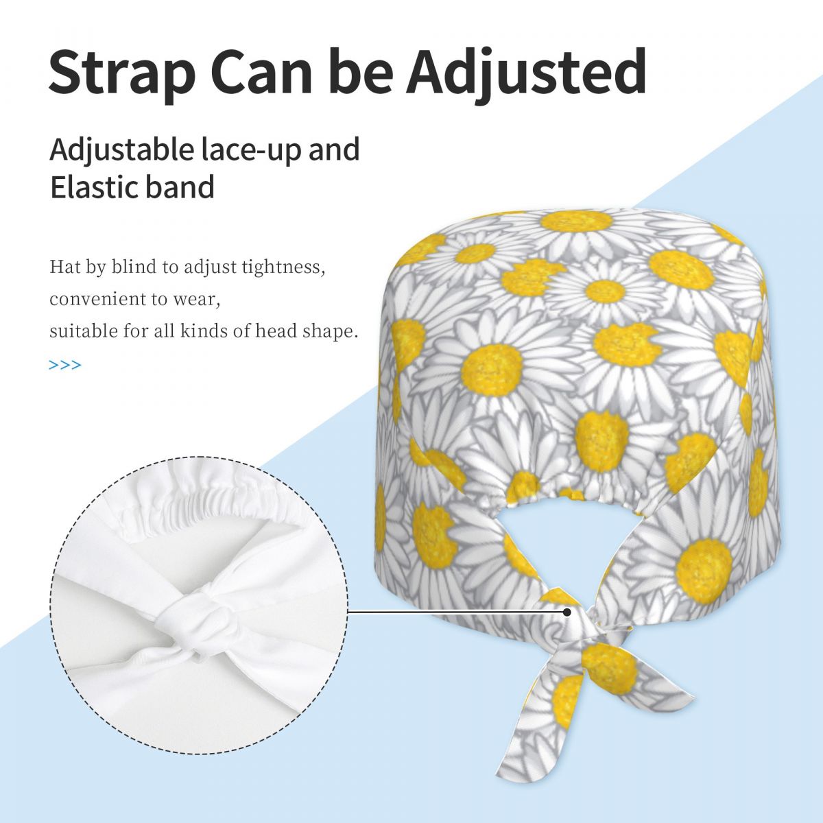 Work Scrubs Hat Daisy Flower P - Women Accessories Images ulasan dan harga