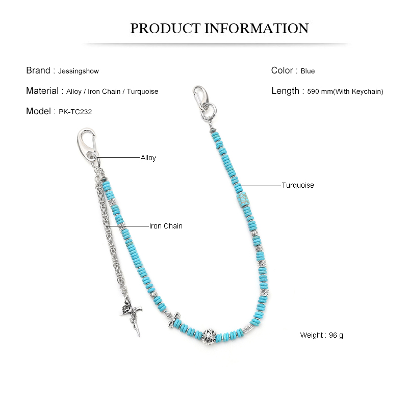 Boho Punk Jean Chain Handmade  - Women Accessories Pk ulasan dan harga