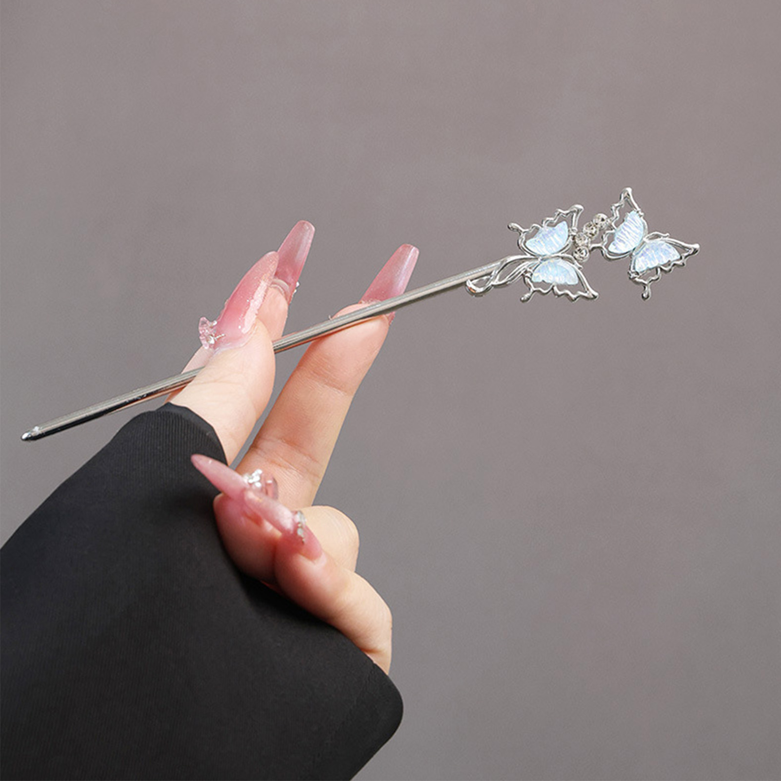 Silver Color Alloy Hair Sticks - Pearl Hair Pin ulasan dan harga