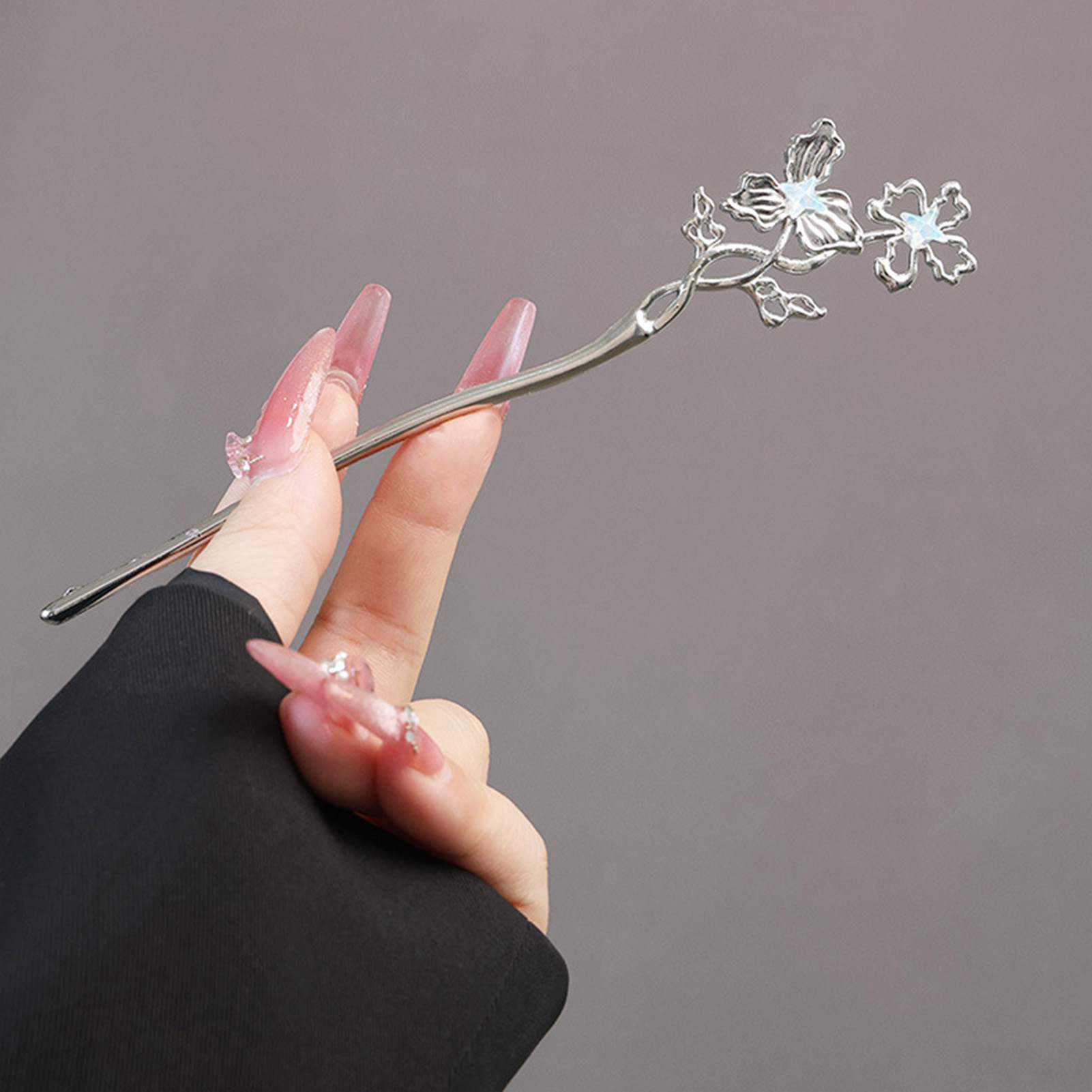 Silver Color Alloy Hair Sticks - Pearl Hair Pin ulasan dan harga