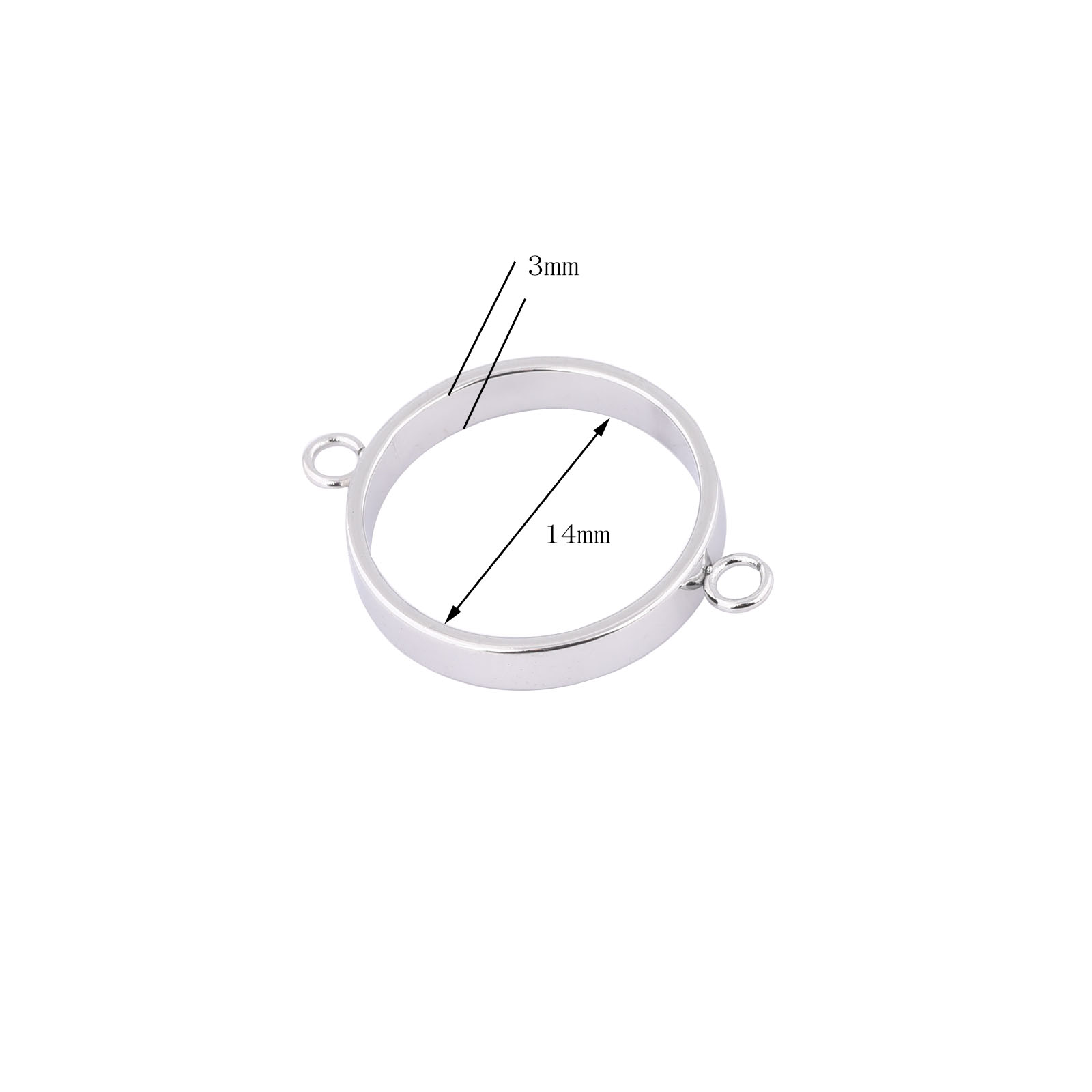 10pcs Stainless Steel 14mm Ope - Resin Bangle Bracelet ulasan dan harga