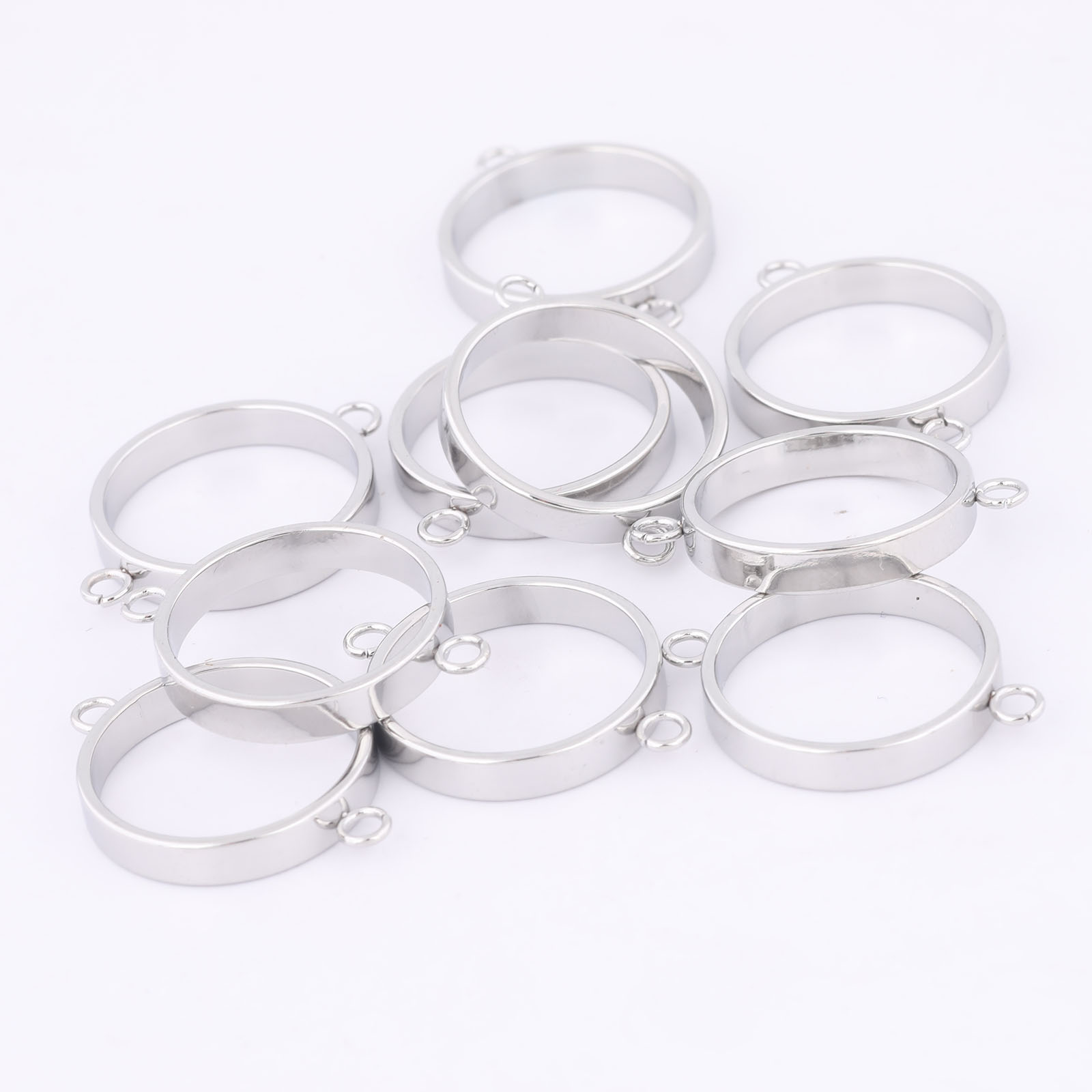 10pcs Stainless Steel 14mm Ope - Resin Bangle Bracelet ulasan dan harga