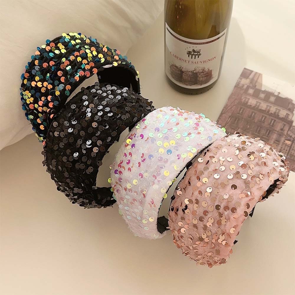 New Wide Glitter Headband For  - Women'S Accessories Gift Ideas ulasan dan harga