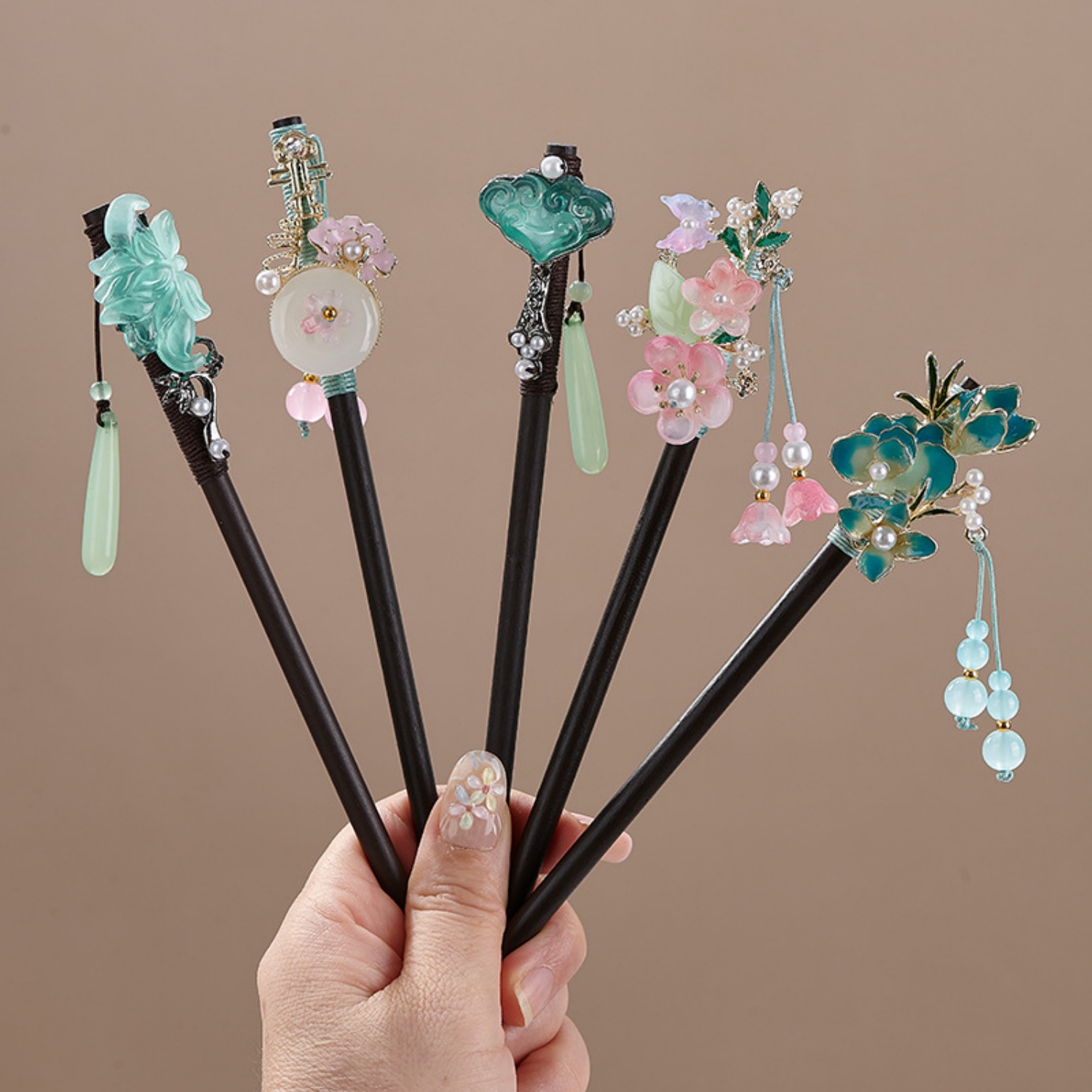 Vintage Flower Hairpin For Wom - Pearl Hair Pin ulasan dan harga