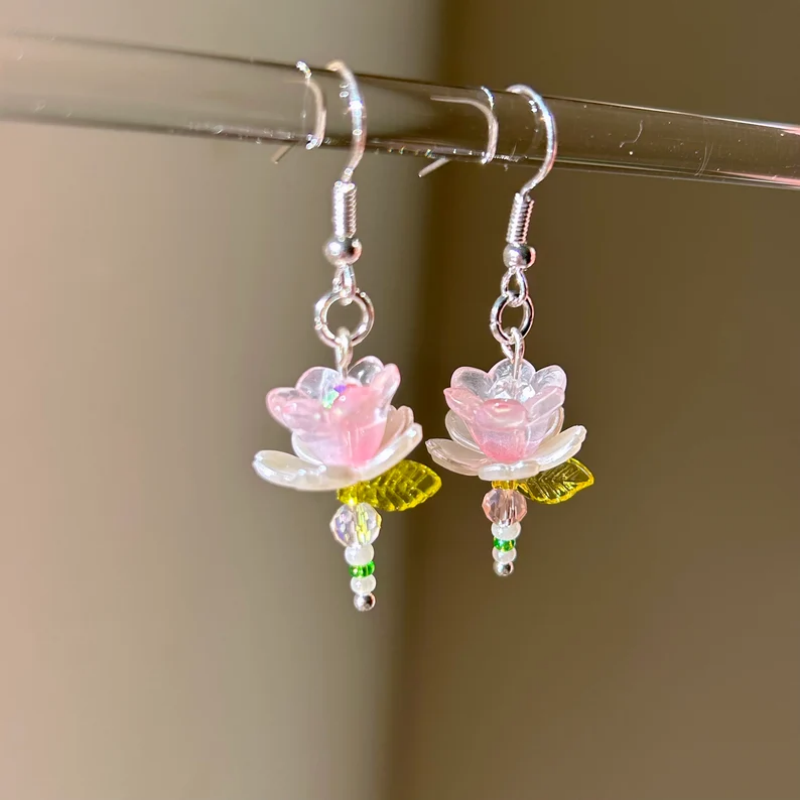 Handmade Y2k Pink Flower Earri - Women'S Accessories Gift Ideas ulasan dan harga