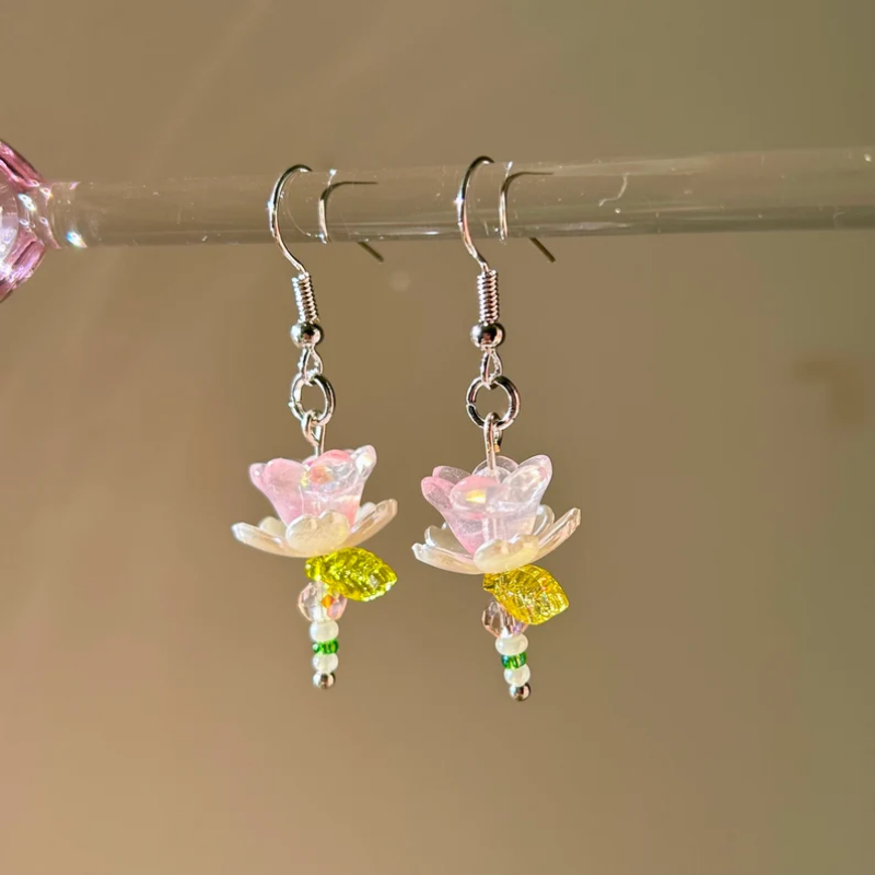 Handmade Y2k Pink Flower Earri - Women'S Accessories Gift Ideas ulasan dan harga