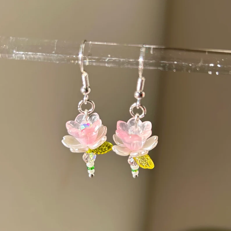 Handmade Y2k Pink Flower Earri - Women'S Accessories Gift Ideas ulasan dan harga