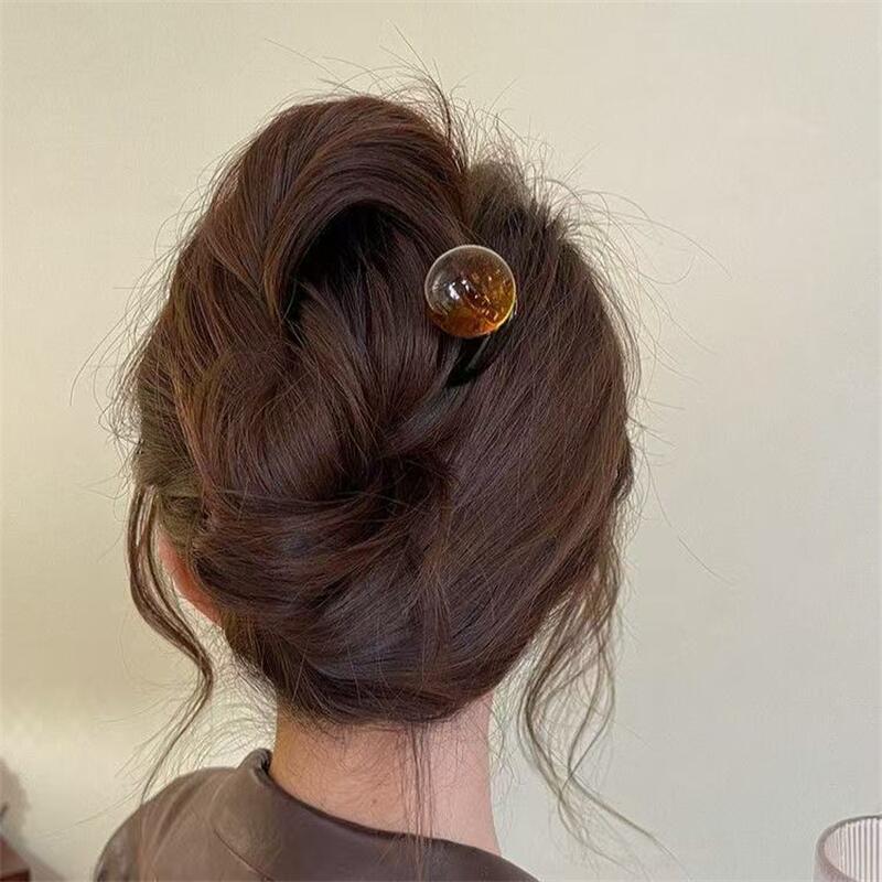 Fashion Colored Pearl U-Shaped - Pearl Hair Pin ulasan dan harga