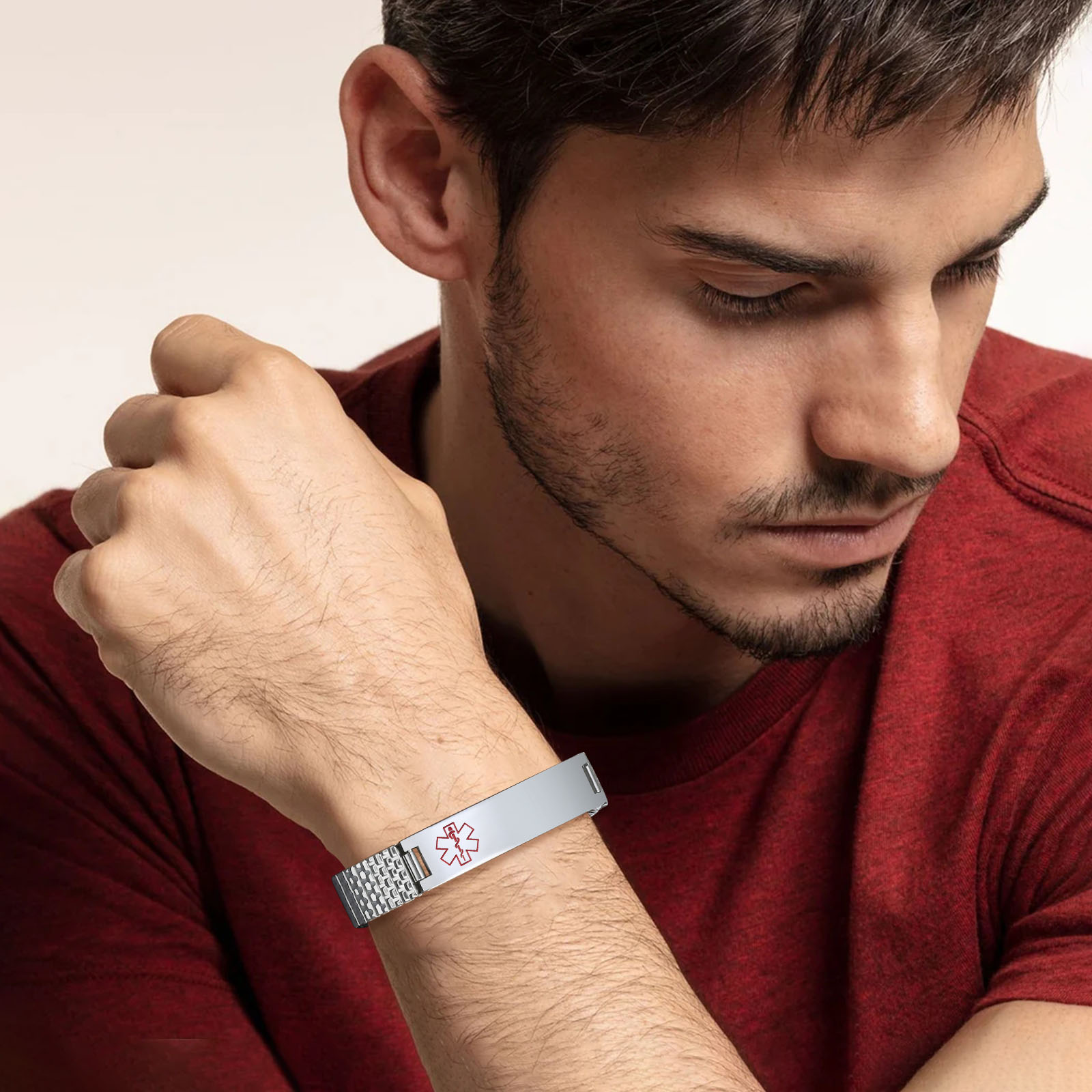 Vnox Stainless Steel Medical A - Resin Bangle Bracelet ulasan dan harga