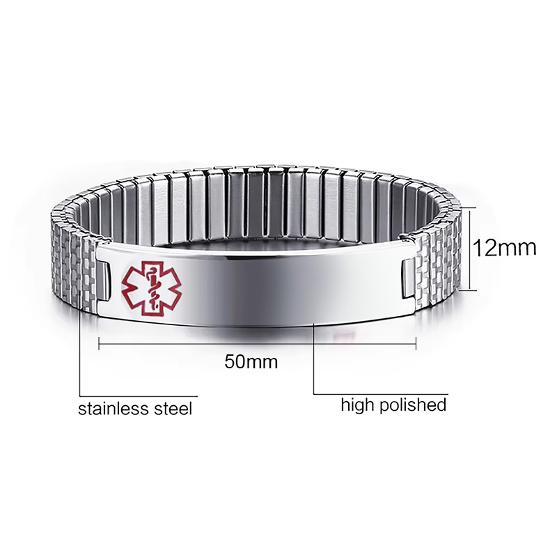 Vnox Stainless Steel Medical A - Resin Bangle Bracelet ulasan dan harga
