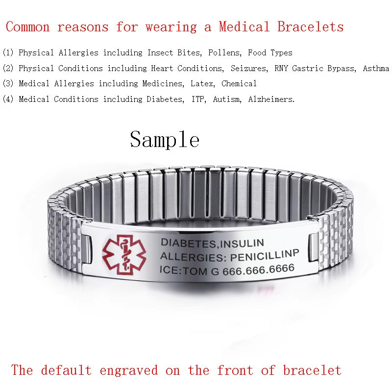 Vnox Stainless Steel Medical A - Resin Bangle Bracelet ulasan dan harga