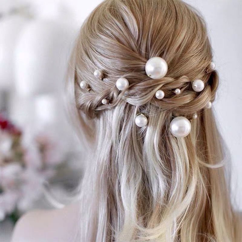 Fashion Simulated Pearl Hairpi - Pearl Hair Pin ulasan dan harga