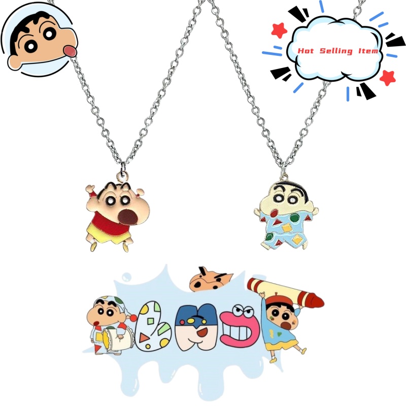Crayon Shin-chan cartoon neckl - Women Accessories Gift Set ulasan dan harga