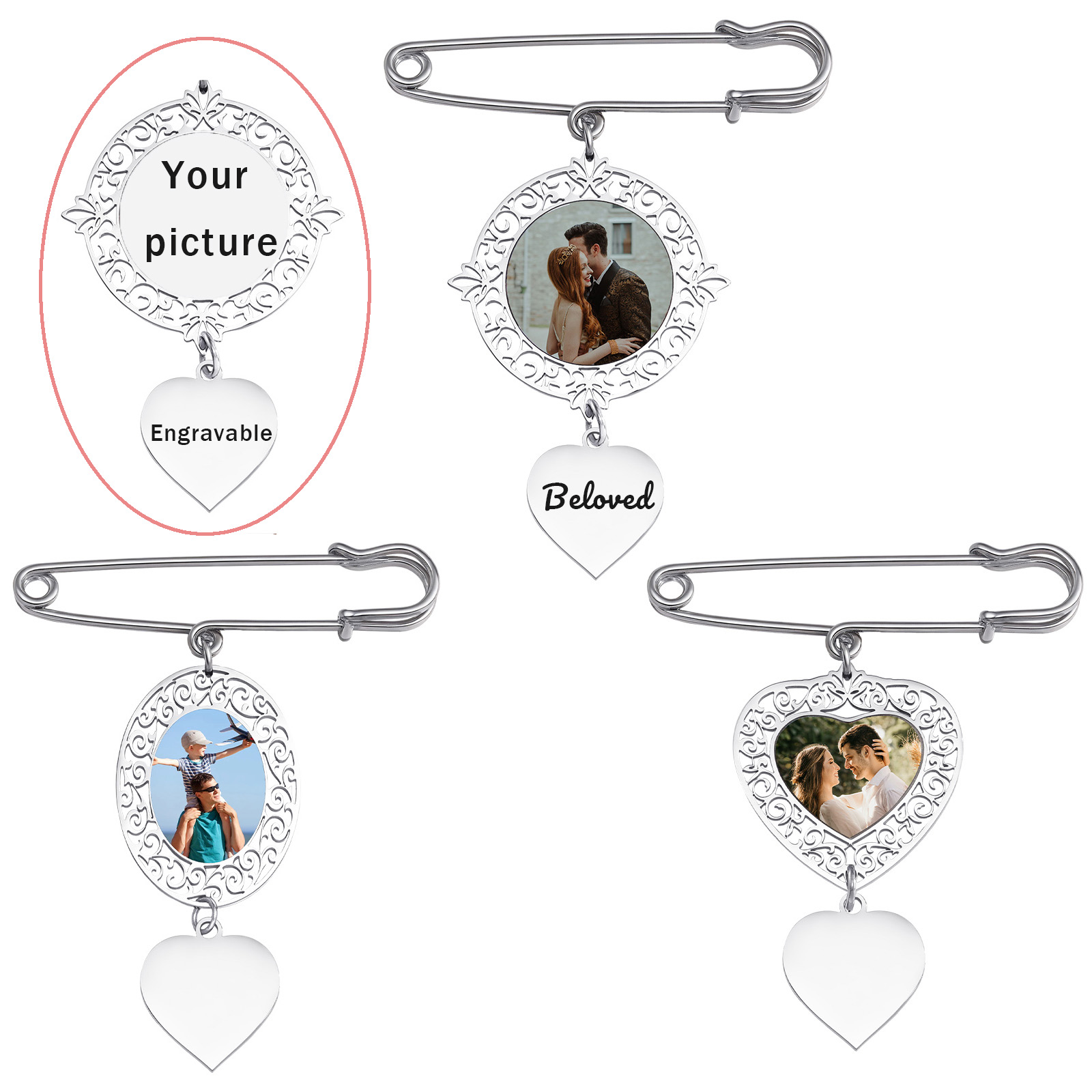 Custom Picture Badge Brooches  - Women Accessories Images ulasan dan harga