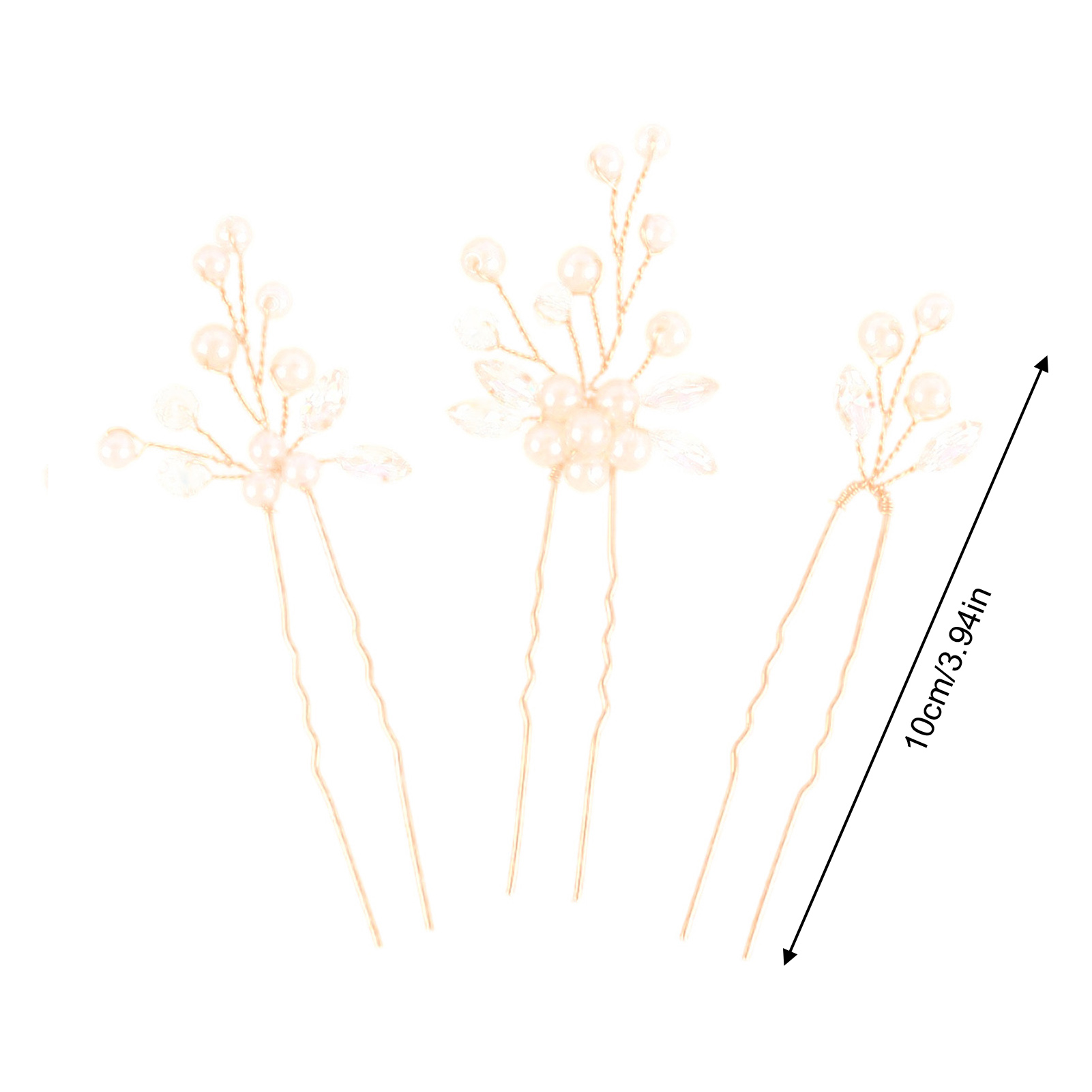 3pcs Bride Hairpin Trendy Hair - Pearl Hair Pin ulasan dan harga