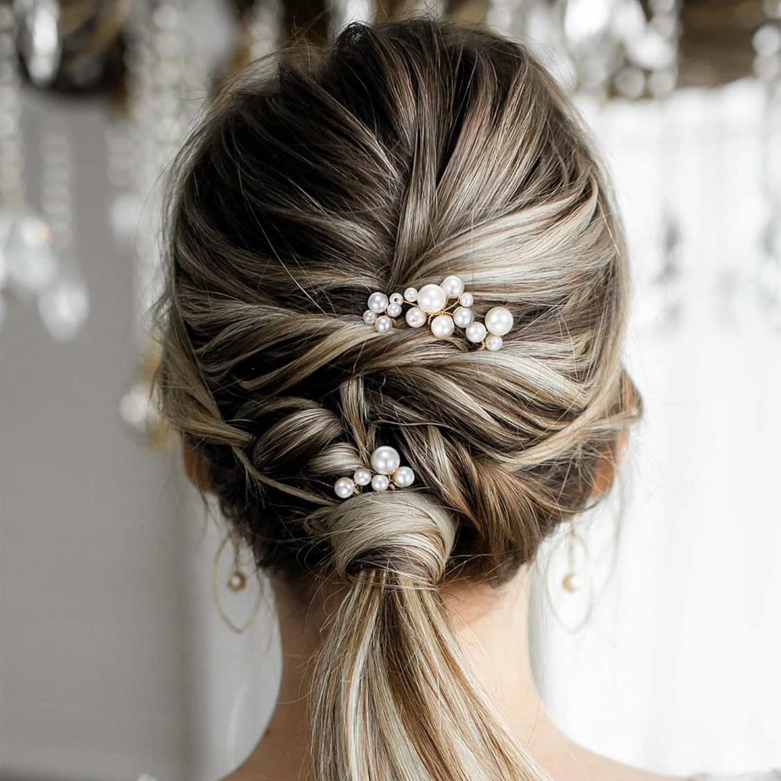 3pcs Bride Hairpin Trendy Hair - Pearl Hair Pin ulasan dan harga