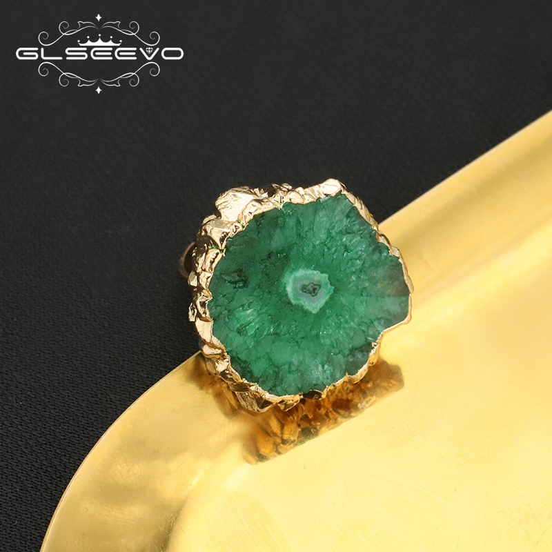 GLSEEVO Green Natural Stone Ad - Women'S Accessories Gift Ideas ulasan dan harga