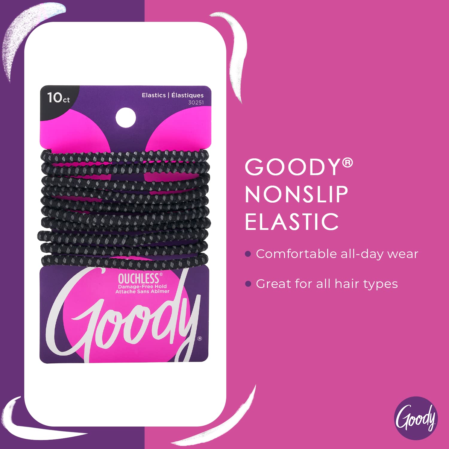No Slip Hair Ties 10 Ct Black  - Women Accessories Images ulasan dan harga