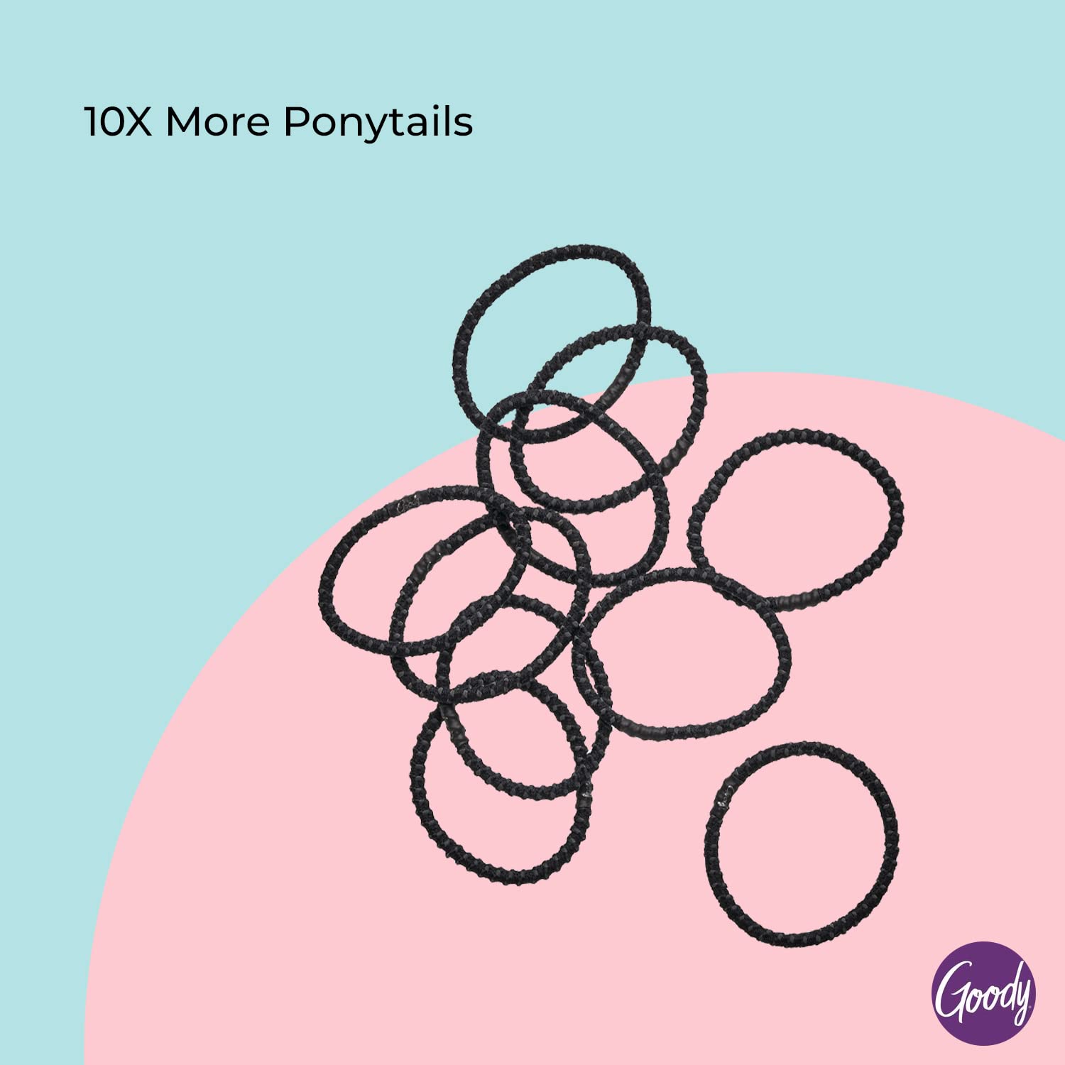 No Slip Hair Ties 10 Ct Black  - Women Accessories Images ulasan dan harga