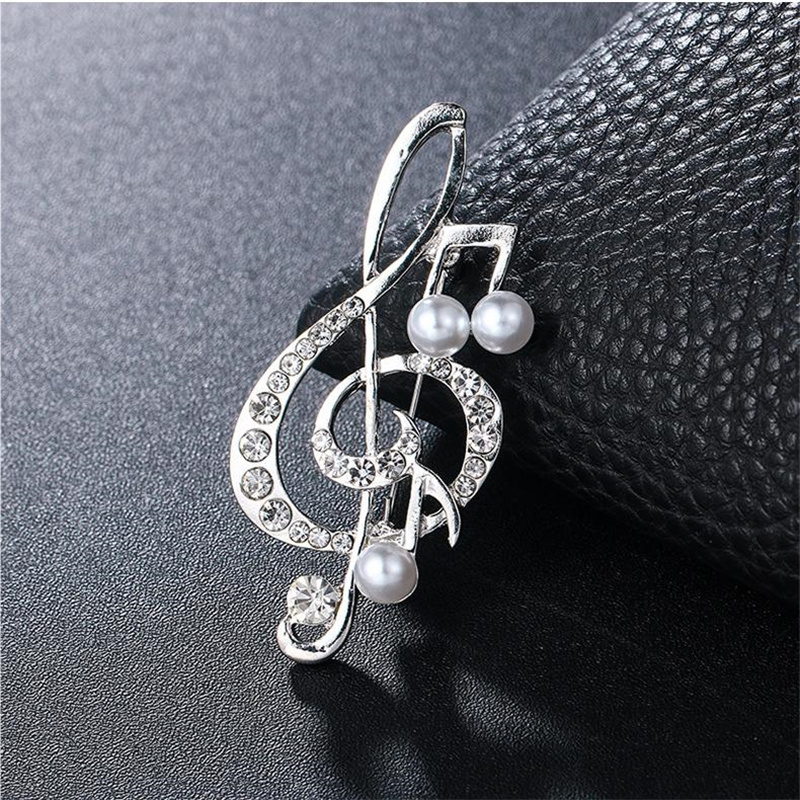 1Pc Elegant Musical Note Brooc - Women'S Accessories Gift Ideas ulasan dan harga