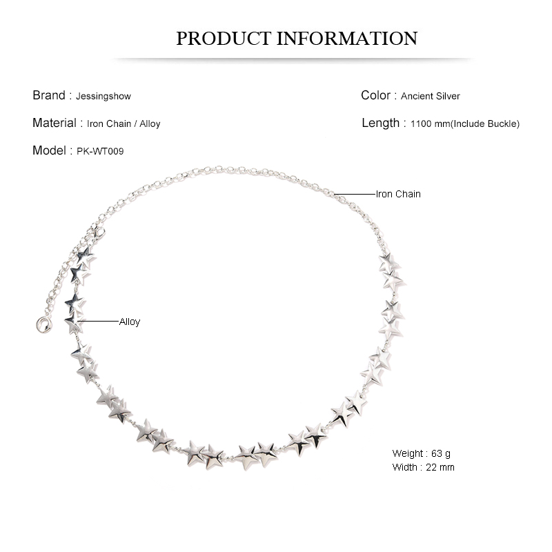 New Alloy Five-Point Star Wais - Women Accessories Pk ulasan dan harga
