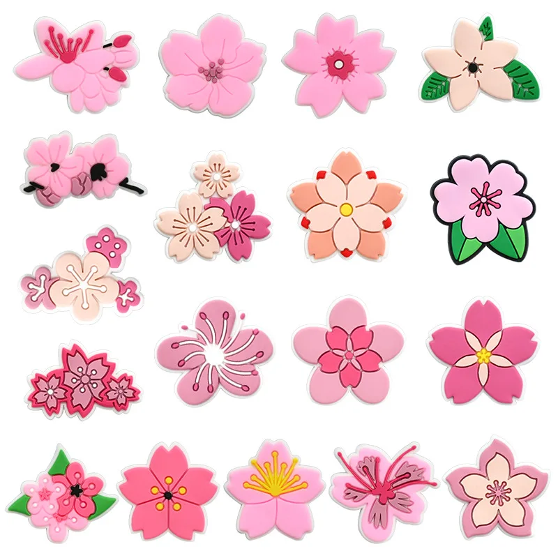 Cute Pink Flower Shoe Charms f - Women'S Accessories Crocs ulasan dan harga