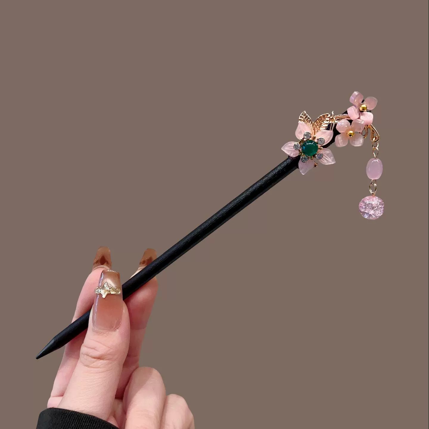 Antique Wooden Hairpin Women's - Pearl Hair Pin ulasan dan harga
