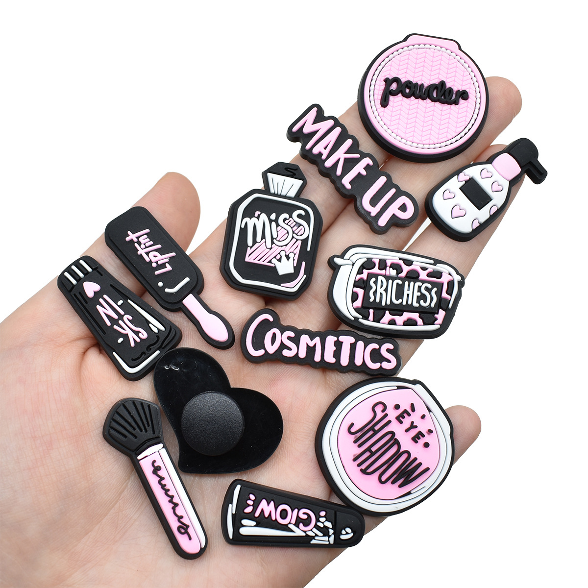 Pink Beauty Makeup Shoe Charms - Women'S Accessories Crocs ulasan dan harga