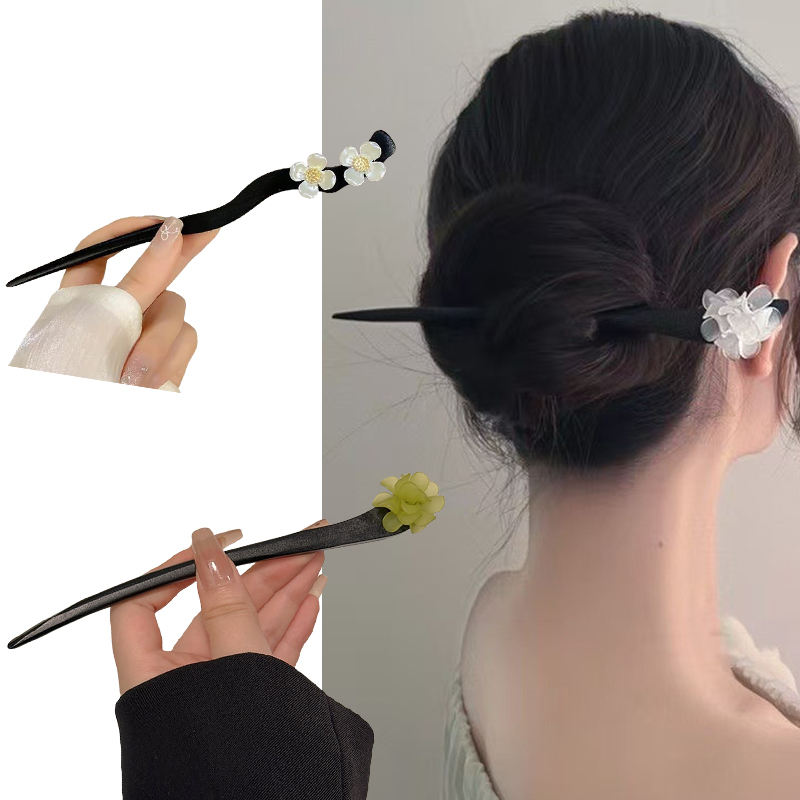 Vintage Chinese Style Wooden F - Pearl Hair Pin ulasan dan harga