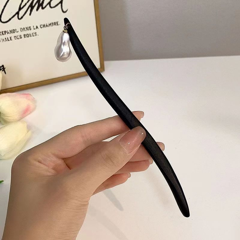 Vintage Chinese Style Wooden F - Pearl Hair Pin ulasan dan harga