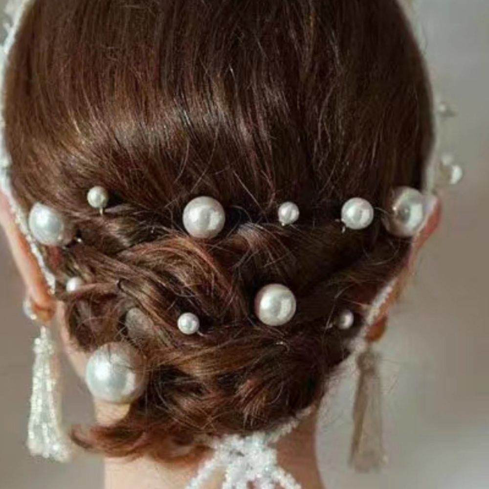 Pearl Crystal Hair Pins Comb S - Pearl Hair Pin ulasan dan harga