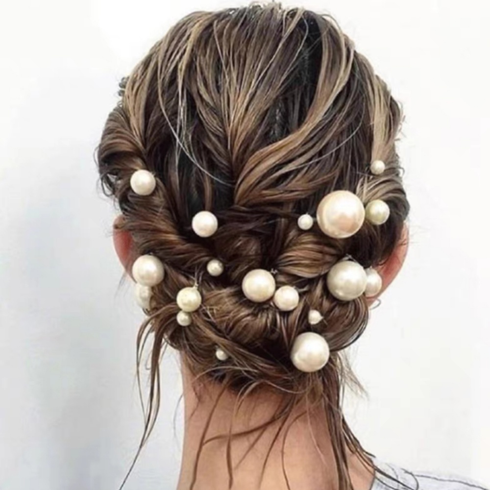 Pearl Crystal Hair Pins Comb S - Pearl Hair Pin ulasan dan harga