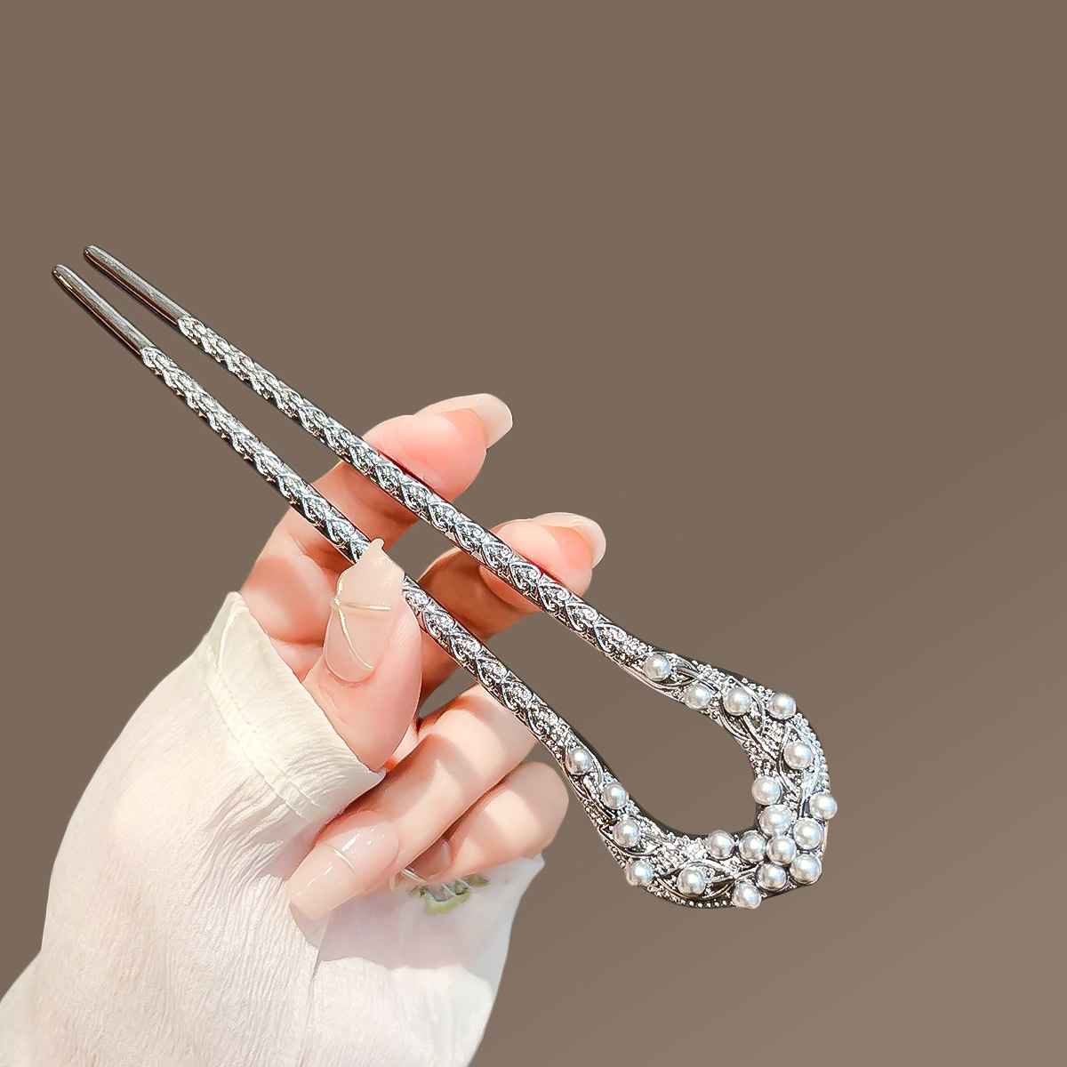 New Pearl U Shaped Hairpin For - Pearl Hair Pin ulasan dan harga