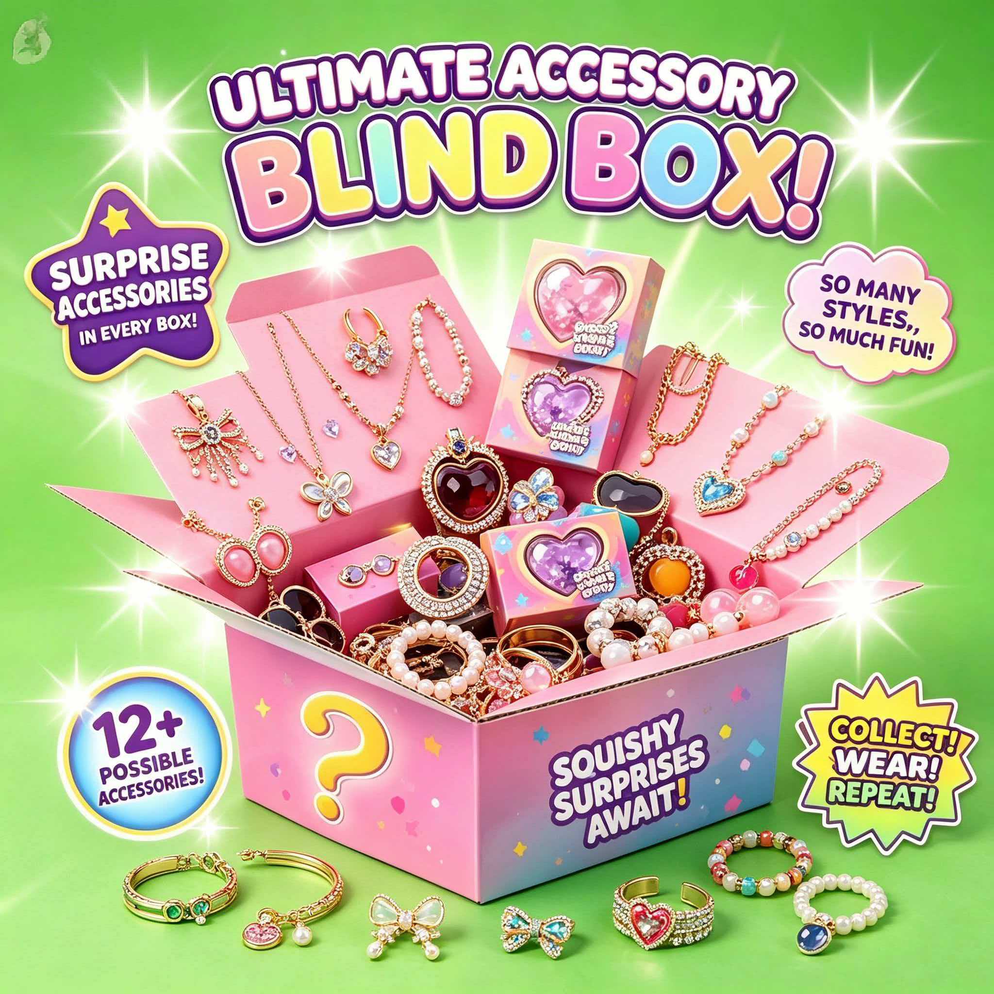 Fashion Jewelry Mystery Box Lo - Resin Bangle Bracelet ulasan dan harga