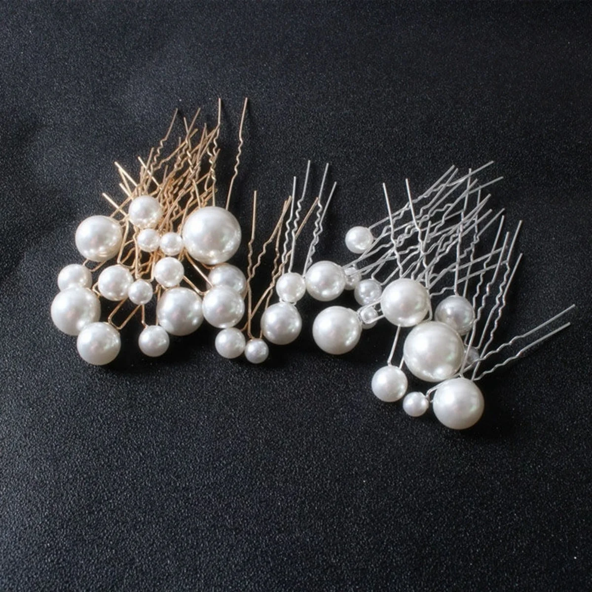 18pcs Bridal Hairpin U-Shaped  - Pearl Hair Pin ulasan dan harga