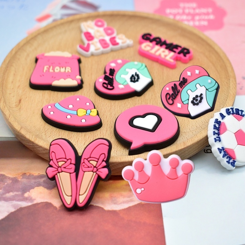 16Pcs Pink Shoe Charms for Cro - Women'S Accessories Crocs ulasan dan harga