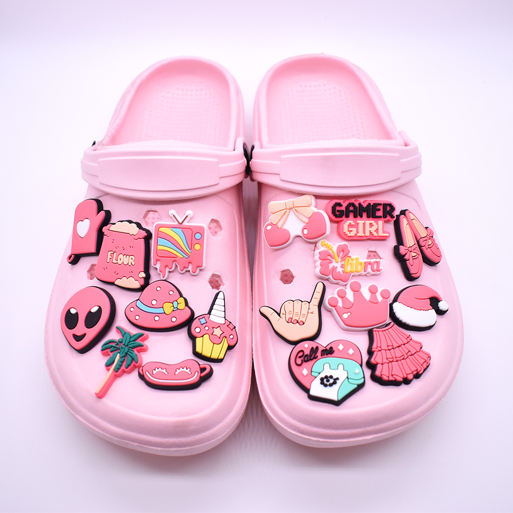 16Pcs Pink Shoe Charms for Cro - Women'S Accessories Crocs ulasan dan harga