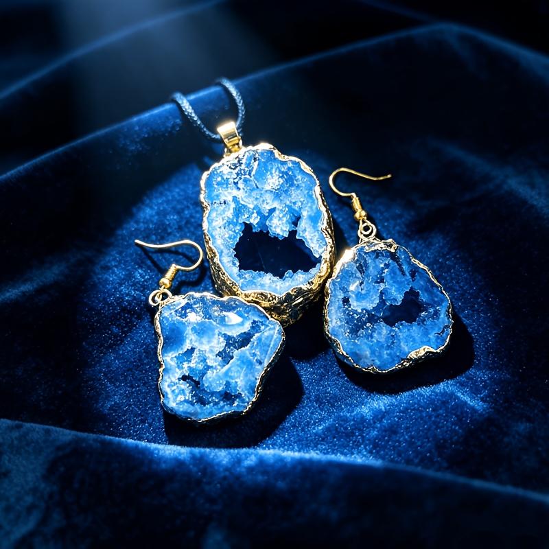 2pcs natural irregular agate g - Women Accessories Gift Set ulasan dan harga