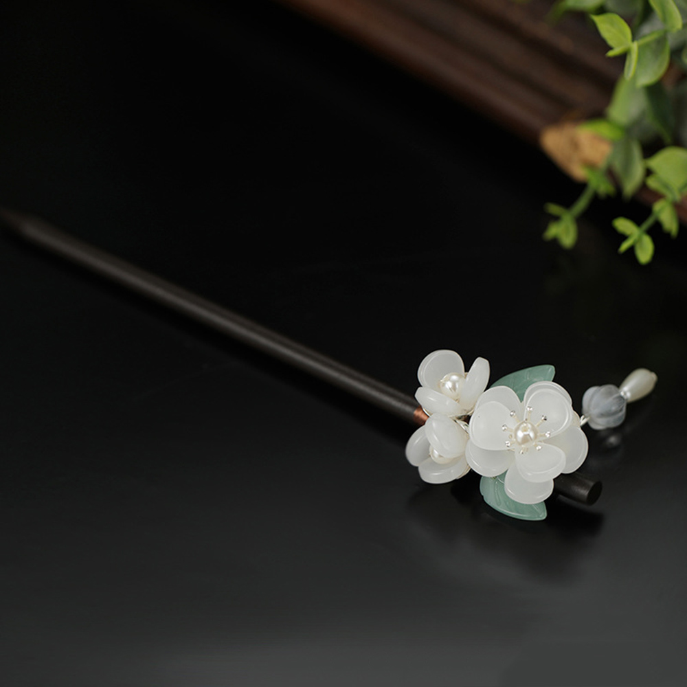 Retro Flower Hairpin With Pear - Pearl Hair Pin ulasan dan harga